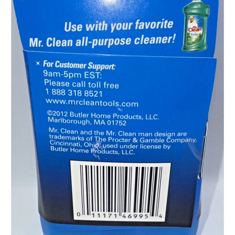 Mr. Clean Breeze Spray Mop Bottle Refill Replacement Tank Blue New Open Box